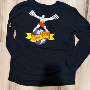 Reebok Black UFC Graphic Long Sleeve Tee